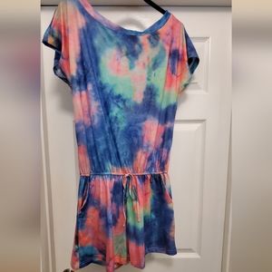 Tie-dye romper, women's medium